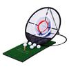 LFN Indoor Outdoor Chipping Pitching Cages Mats Practice Easy Net Golf Training Aids Metal + Net view 1