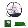 LFN Indoor Outdoor Chipping Pitching Cages Mats Practice Easy Net Golf Training Aids Metal + Net view 3