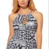 Bleu Rod Beattie Island Time High Neck Underwire Tankini with Lattice Front Navy Multi 4 view 1