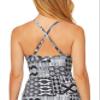 Bleu Rod Beattie Island Time High Neck Underwire Tankini with Lattice Front Navy Multi 4 view 2