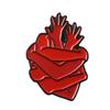 1pc Heart Pin Cartoon Heart Hug Brooches Badge for Bag Clothes Jackets Lapel Pin for Women Girl Jewelry Gift view 1