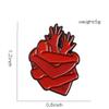 1pc Heart Pin Cartoon Heart Hug Brooches Badge for Bag Clothes Jackets Lapel Pin for Women Girl Jewelry Gift view 4
