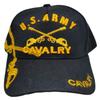 Army Calvary Baseball Cap with Sticker, United States US CAV Military, Black Hat for Men, Women view 3