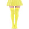 Lastclream Women Costume Thigh High Silk Stockings for Girls Over Knee Socks Cosplay Knee High Hosiery (Yellow) view 1