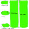 Lastclream Women Costume Thigh High Stockings for Girls Over Knee Socks Cosplay Plus Size Daphne Costume Adult Hosiery (Green) view 3