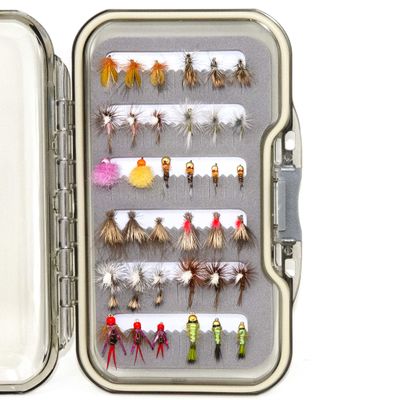 Superbe Flies 36 Favorite Fly Fishing Collection: Dry, Wet, and Nymphs Flies with 6 Tungsten Bead Nymphs