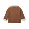 Morubut Toddler Boy Winter Corduroy Jacket Baby Girl Fall Sherpa Lined Outwear Coat (Dark Brown, 9-12 Months) view 3