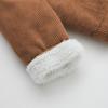 Morubut Toddler Boy Winter Corduroy Jacket Baby Girl Fall Sherpa Lined Outwear Coat (Dark Brown, 9-12 Months) view 4