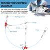 YOTO Fishing Leaders,Saltwater Tackle Rig with Swivels Snap, High-Strength Fishing Wire Gear Equipment for Lures Bait Or Hooks,1Arm and 2Arm view 4