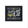 ALLNTRENDS Adult Sweatshirt Let's Get Lit Hanukkah Ugly Sweater Funny Jewish Top (2XL, Black) view 4