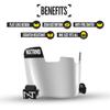 Nxtrnd VZR1 Football Visor, Flat Lens Technology, Fits Adult & Youth Football Helmets (Mirror) view 3