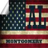 Montgomery AL Alabama Montgomery County Vintage US Flag Decal Bumper Sticker 3M Vinyl 3" x 5" view 2