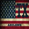 Abilene TX Texas Taylor County Vintage US Flag Decal Bumper Sticker 3M Vinyl 3" x 5" view 1