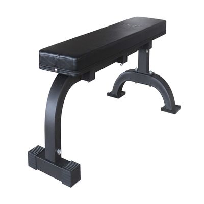 Flat Weight Utility Bench Heavy Duty for Multi-Purpose Weight Training and AB Exercises-1,000 lbs Capacity (All Black)
