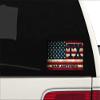 San Antonio TX Texas Bexar County Vintage US Flag Decal Bumper Sticker 3M Vinyl 3" x 5" view 3