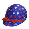 Red and Royal Stars Helmet Cover view 1