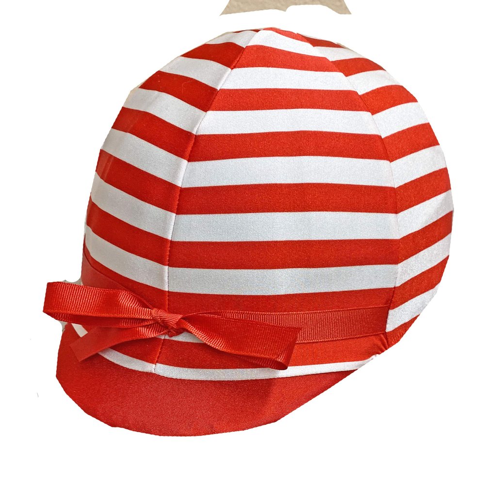 Red & White Stripe Helmet Cover