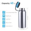 Gearland Canteen Stainless Steel Water Bottle with Nested Camping Cup and Lid for Bug Out Bag, Bushcraft Gear, Metal Canteen with a Wide Mouth Water Bottle and Mess Kit view 3