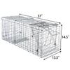 ANT MARCH Live Animal Cage Trap with Gloves 37"x13.5"x14.5" Large Steel Humane Release Rodent Cage for Rabbits, Stray Cat, Squirrel, Raccoon, Mole, Gopher, Opossum, Skunk, Chipmunks, Groundhog Squire view 2