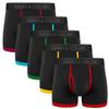 5Mayi Men's Underwear Boxer Briefs Cotton Black Mens Boxer Briefs Underwear Men Pack of 5 view 1