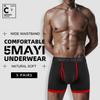 5Mayi Men's Underwear Boxer Briefs Cotton Black Mens Boxer Briefs Underwear Men Pack of 5 view 2