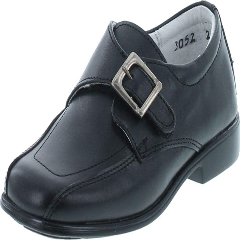 Ferrentino Boys Imported Leather Dress Shoes,Black,25