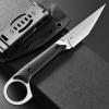 Ccanku C1140 Fixed Blade Knife, D2 Blade G10 Handle Claw Knife for Outdoor,EDC Tool, Survival, Hiking, Camping(Silver) view 3