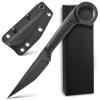 Ccanku C1140 Fixed Blade Knife, D2 Blade G10 Handle Claw Knife for Outdoor, EDC Tool, Survival, Hiking, Camping (Black) view 1