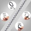 HERCULES Kayak Paddle Leash, Heavy Duty Fishing Lanyard for Rods, Pliers, Boating, Paddles, Kayak (17.7" Plus, 5.9") view 4