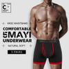 5Mayi Men's Underwear Boxer Briefs Cotton Black Mens Boxer Briefs Underwear Men Pack of 5 view 2
