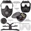 Gas Mask-Tactical Protective Mask with Dual Powered Exhaust Fans Filters view 2