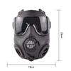 Gas Mask-Tactical Protective Mask with Dual Powered Exhaust Fans Filters view 3