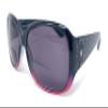 The Pizzazz Bifocal Sun Readers for Women, Colorful Two Tone Reading Glasses, Ombre Bi Focal Sunglasses Ladies + 1.50 Black and Pink Ombre view 2