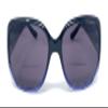The Pizzazz Bifocal Sun Readers for Women, Colorful Two Tone Reading Glasses, Ombre Bi Focal Sunglasses Ladies + 2.00 Black and Blue Ombre view 1