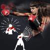 Demeras Boxing Ball Fight Punch Training Elastic String Ball with Headband for Boxing, Mixed Martial Arts, Muay Thai, Taekwondo, Adult, Red view 2