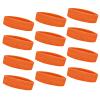 TOPTIE 12 PCS Sweat Headbands, Sports Headband Moisture Wicking Athletic Cotton Terry-Orange view 1