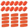 TOPTIE 36 PCS Sweatbands Set, Cotton Sports Sweat Band (12 Headbands & 24 Wristbands)-Orange One Size view 1