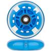 AOWESM 80mm Light Up Scooter Wheels L.E.D.Flashing 3-Wheel Kick Scooter Rear Replacement Wheels for Kick Push Scooters, Inline Skates, Micro Kickboard, Luggage and more (2-Pack) (Blue) view 2