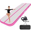 PPXIA Air Tumble Track Mat 6.6ft 10ft 13ft 16ft 20ft Inflatable Gymnastics Tumbling Mat with Air Pump for Kids Adults, 4/8 inch Thick Gymnastic Mats for Home Use Gym Outdoor Cheerleading Training view 1