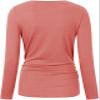 Chuanqi Womens Maternity Shirt Fall Long Sleeve Crew Neck T-Shirts Pregnancy Clothes Side Ruched Tunic Tops view 3