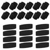 TOPTIE 36 PCS Sweatbands Set, Cotton Sports Sweat Band (12 Headbands & 24 Wristbands)-Black view 1