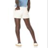 Amazon Essentials Women's Mid-Rise Slim-Fit 3.5 Inch Inseam Khaki Shorts, Cream, 4 view 2