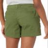 Amazon Essentials Women's Mid-Rise Slim-Fit 5 Inch Inseam Khaki Shorts (Available in Straight and Curvy Fits), Olive, 8 view 3