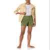 Amazon Essentials Women's Mid-Rise Slim-Fit 5 Inch Inseam Khaki Shorts (Available in Straight and Curvy Fits), Olive, 8 view 4
