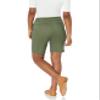 Amazon Essentials Women's Mid-Rise Slim-Fit 10" Inseam Bermuda Khaki Shorts, Dark Olive, 10 view 2