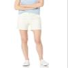 Amazon Essentials Women's Mid-Rise Slim-Fit 5 Inch Inseam Khaki Shorts (Available in Straight and Curvy Fits), Cream, 4 view 1