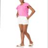 Amazon Essentials Women's Mid-Rise Slim-Fit 3.5 Inch Inseam Khaki Shorts, White, 16 view 4