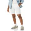 Amazon Essentials Women's Mid-Rise Slim-Fit 10" Inseam Bermuda Khaki Shorts, White, 2 view 1