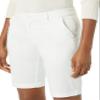 Amazon Essentials Women's Mid-Rise Slim-Fit 10" Inseam Bermuda Khaki Shorts, White, 2 view 3