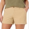 Amazon Essentials Women's Mid-Rise Slim-Fit 5 Inch Inseam Khaki Short (Available in Straight and Curvy Fits), Khaki Brown, 10 view 3